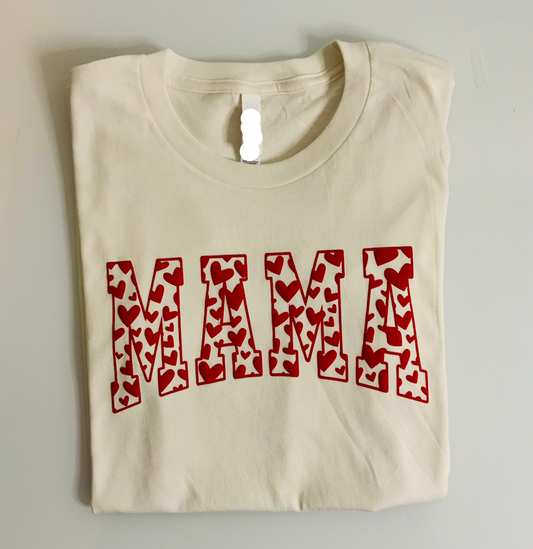 Mama Heart Valentine's Tee